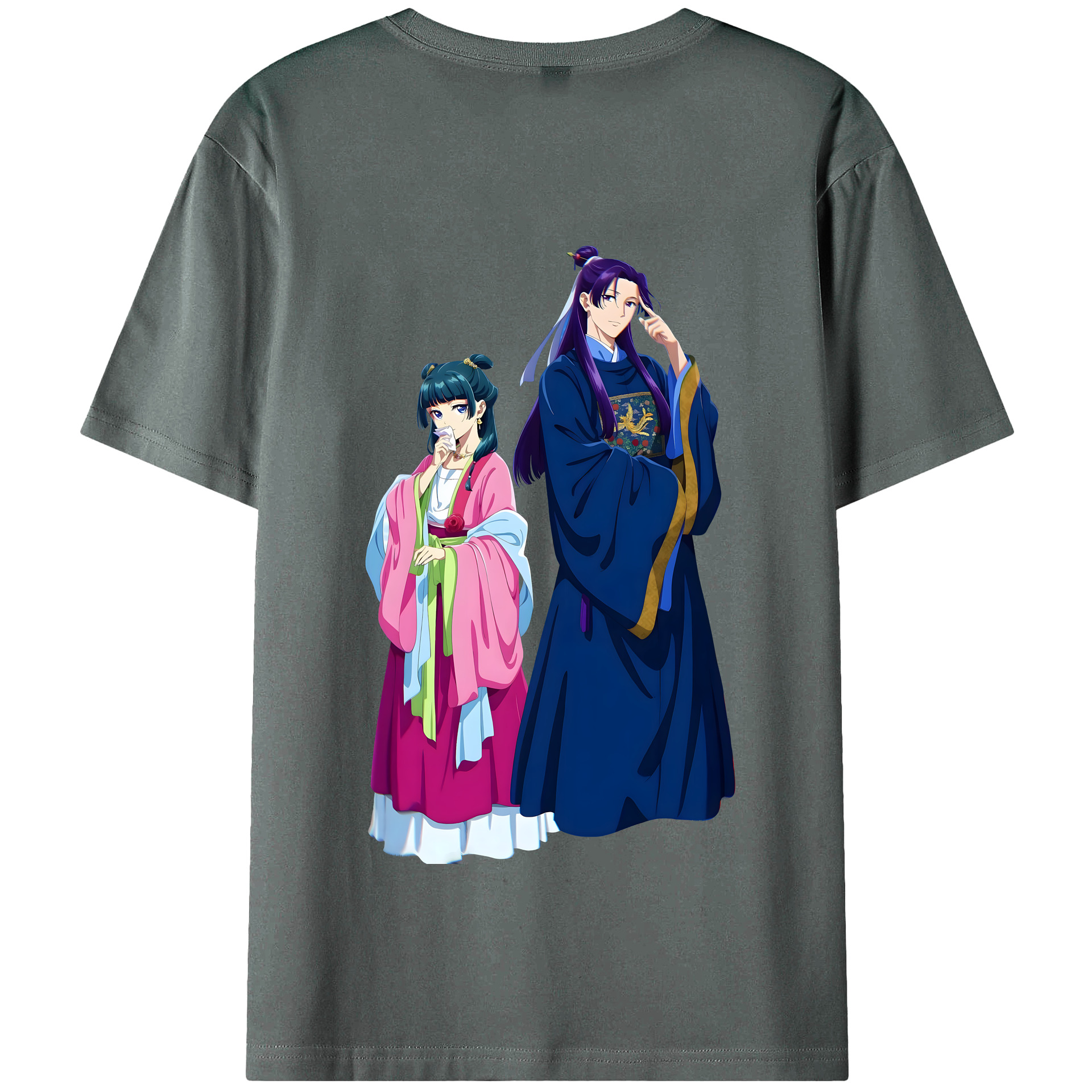 （画像用） 薬屋のひとりごと The Apothecary Diaries 綿100％半袖Tシャツ（背面プリント）